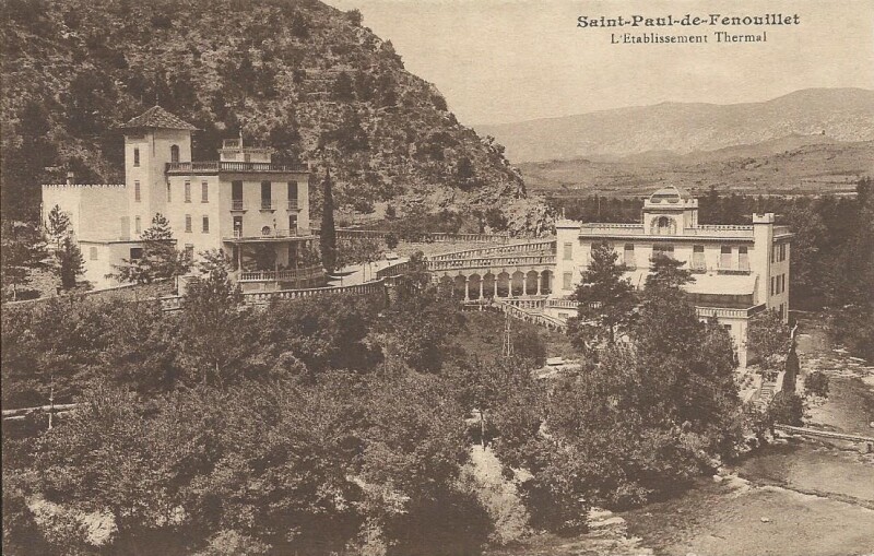 Carte postale ancienne L'Etablissement Thermal à Saint-Paul-de-Fenouillet