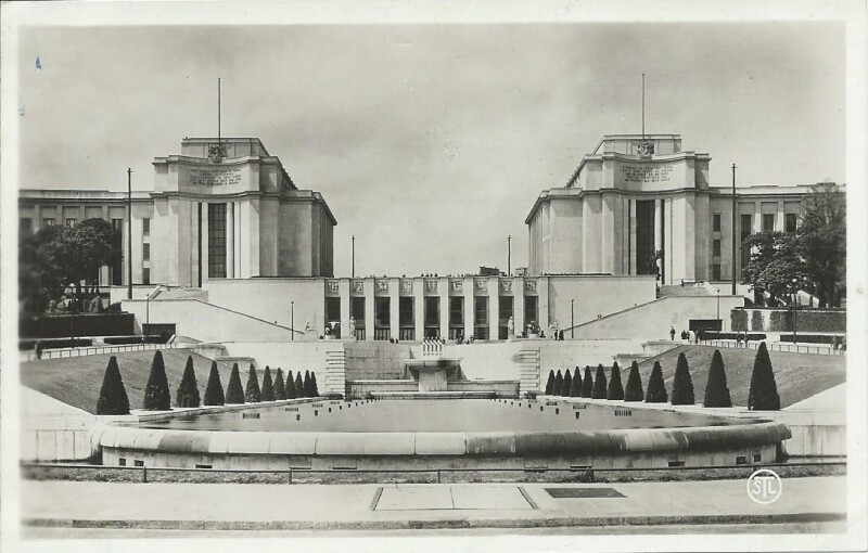 Carte postale ancienne Palais de Chaillot à Paris 16e