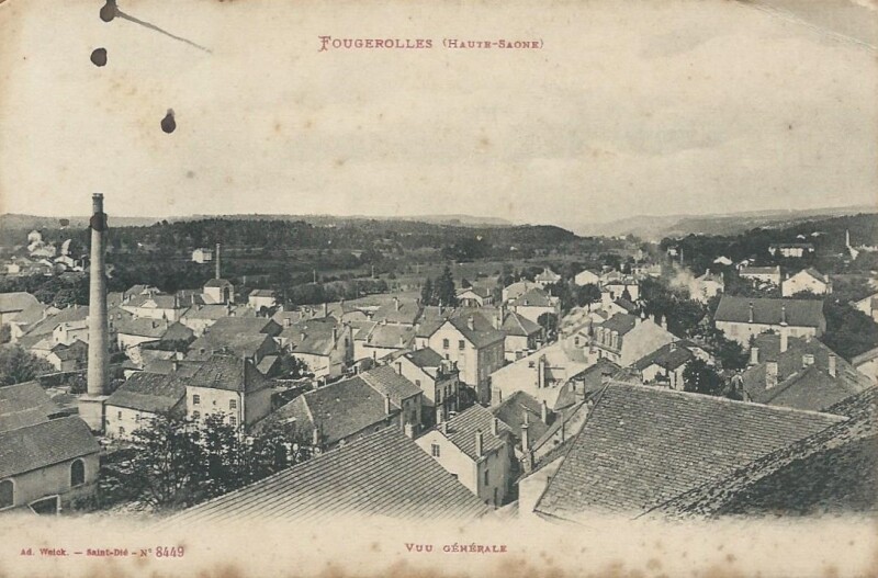 Carte postale ancienne Vue Générale à Fougerolles-Saint-Valbert