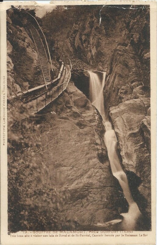 Carte postale ancienne Gouffre de Malamort à Durfort