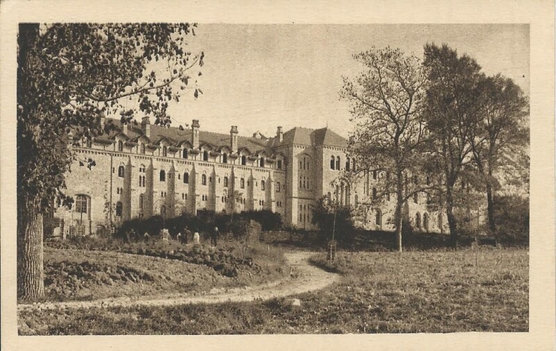 Carte postale ancienne Abbaye de St-Benoît-d'En-Calcal à Dourgne