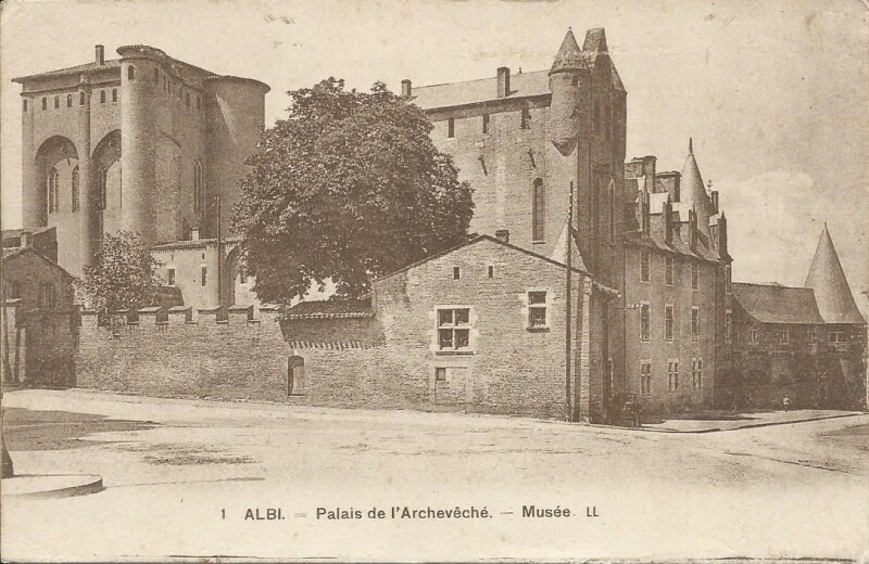 Carte postale ancienne Le Palais de l'Archevêché à Albi