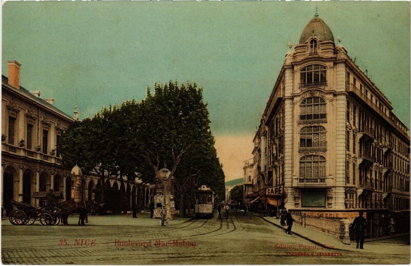 Carte postale ancienne Nice Boulevard Mac-Mahon