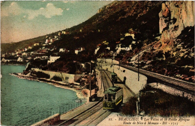 Carte postale ancienne Beaulieu Les Villas et la Petite Affrique