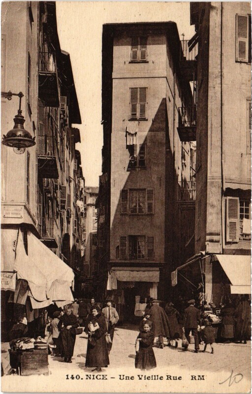 Carte postale ancienne Nice une vieille rue