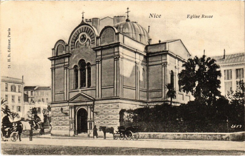 Carte postale ancienne Nice Eglise Russe