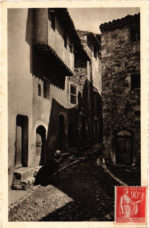 Carte postale ancienne Vence-la-Jolie Rue de la Coste à Vence
