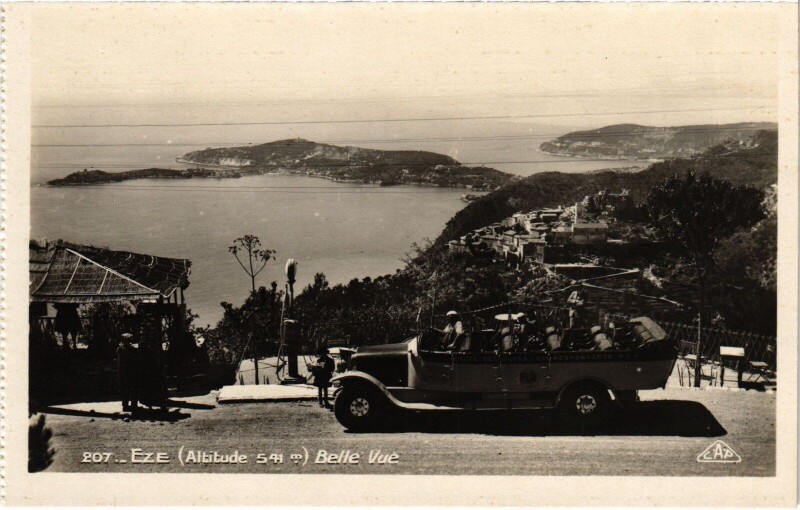 Carte postale ancienne Eze Belle vue carte photo