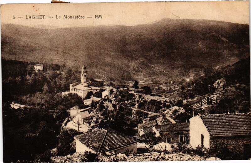 Carte postale ancienne Laghet Le Monastere