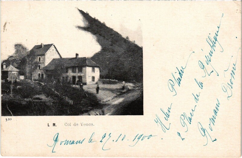 Carte postale ancienne Col de Vence à Vence