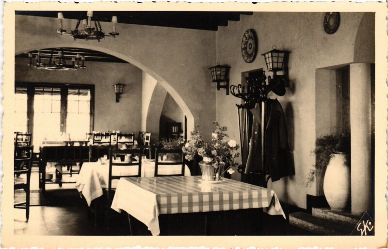 Carte postale ancienne Cap-d'Antibes La Bonne Auberge carte photo à Antibes