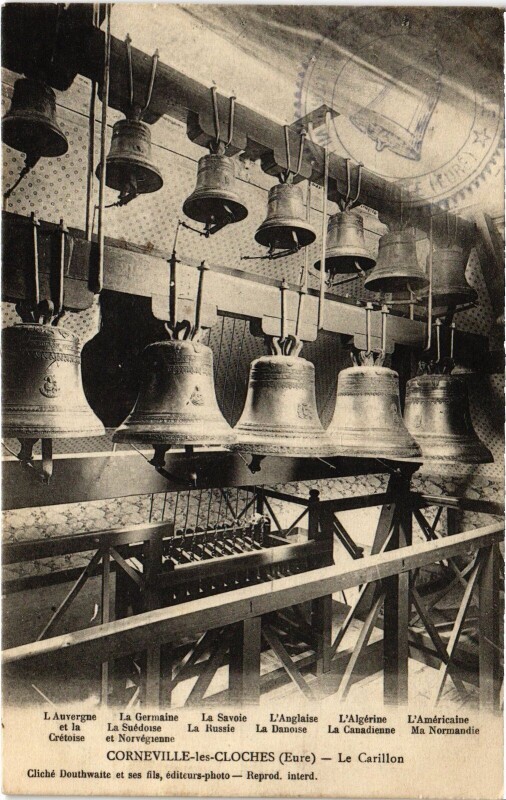 Carte postale ancienne Corneville-les-Cloches Le Carillon