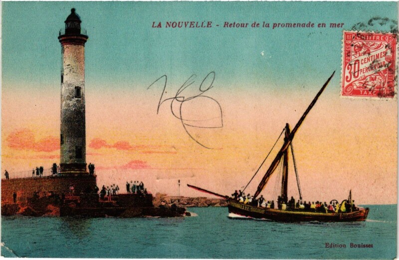 Carte postale ancienne La Nouvelle Retour de la promenade en mer
