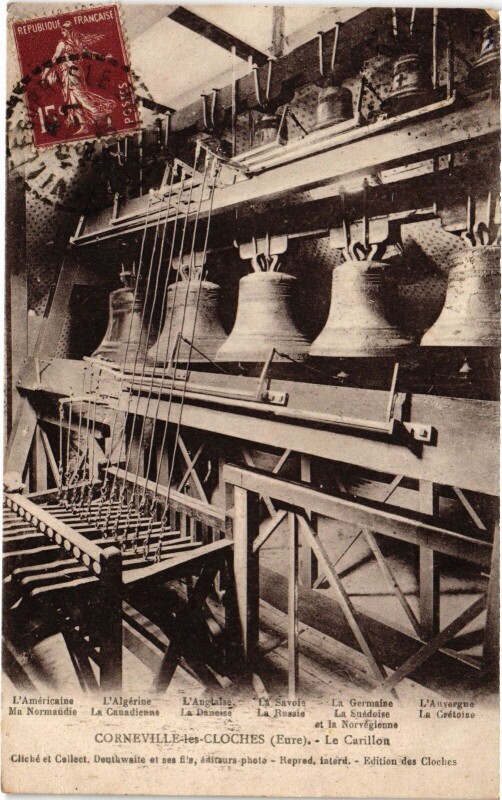 Carte postale ancienne Corneville-les-Cloches Le Carillon