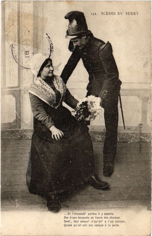 Carte postale ancienne Scenes du Berry