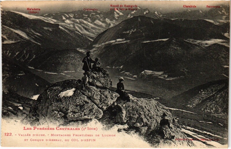 Carte postale ancienne Vallée d'Aure montagnes