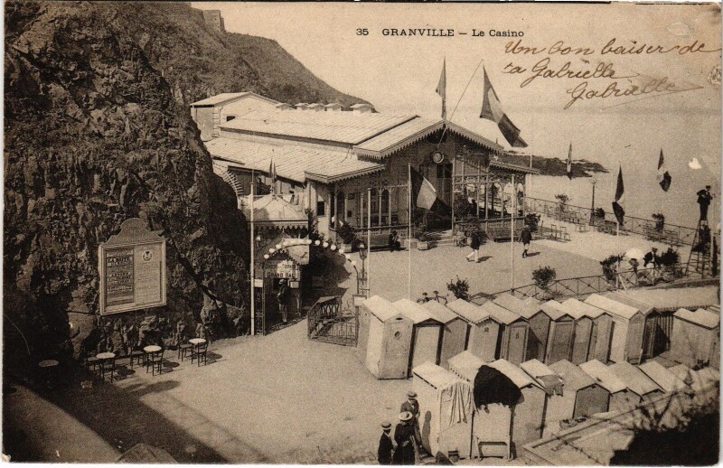Carte postale ancienne Granville Le Casino à Granville