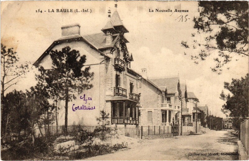 Carte postale ancienne La Baule Nouvelle Avenue
