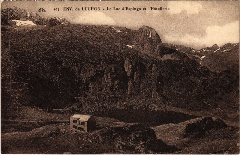 Carte postale ancienne Luchon Lac d'Espingo