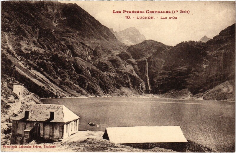 Carte postale ancienne Luchon Lac d'Oo