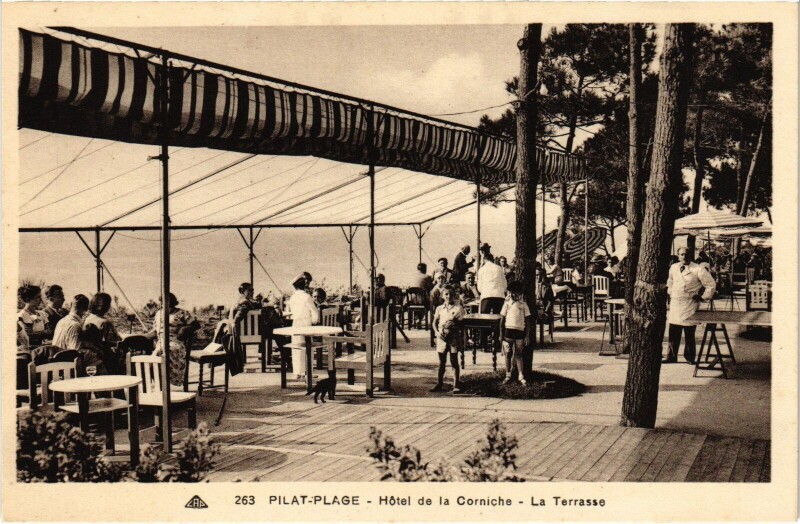 Carte postale ancienne Pilat-Plage hotel de la Corniche La Terrasse