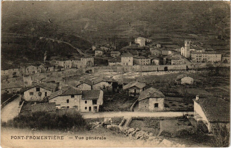 Carte postale ancienne Pont-Fromentiere vue générale