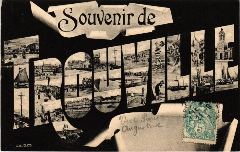 Carte postale ancienne Souvenir de Trouville