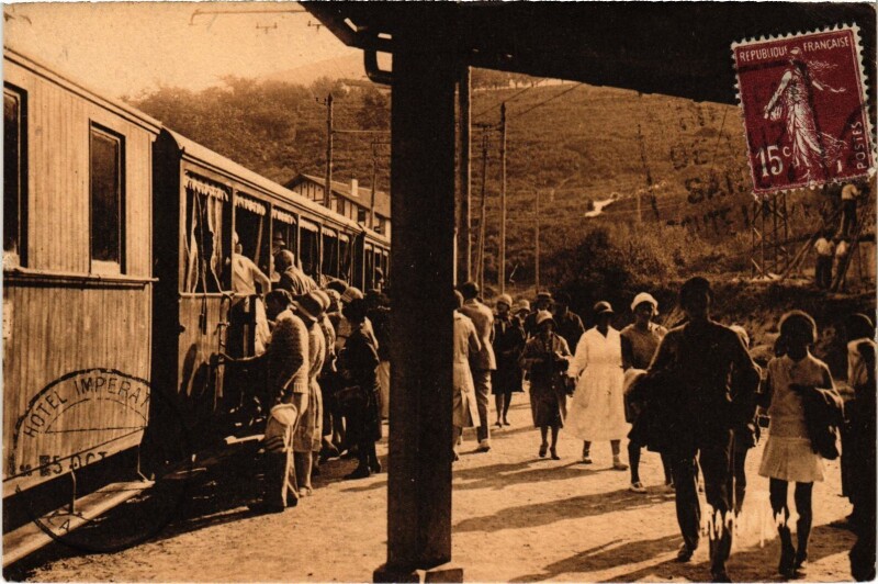 Carte postale ancienne Gare de Saint-Ignace Ascension de la Rhune