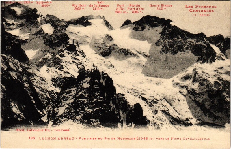 Carte postale ancienne Luchon Arreau montagnes