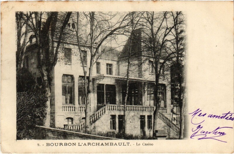 Carte postale ancienne Bourbon-l'Archambault Le Casino à Bourbon-l'Archambault