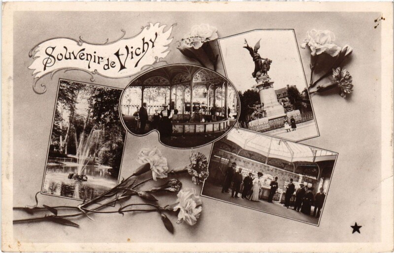 Carte postale ancienne Souvenir de Vichy à Vichy