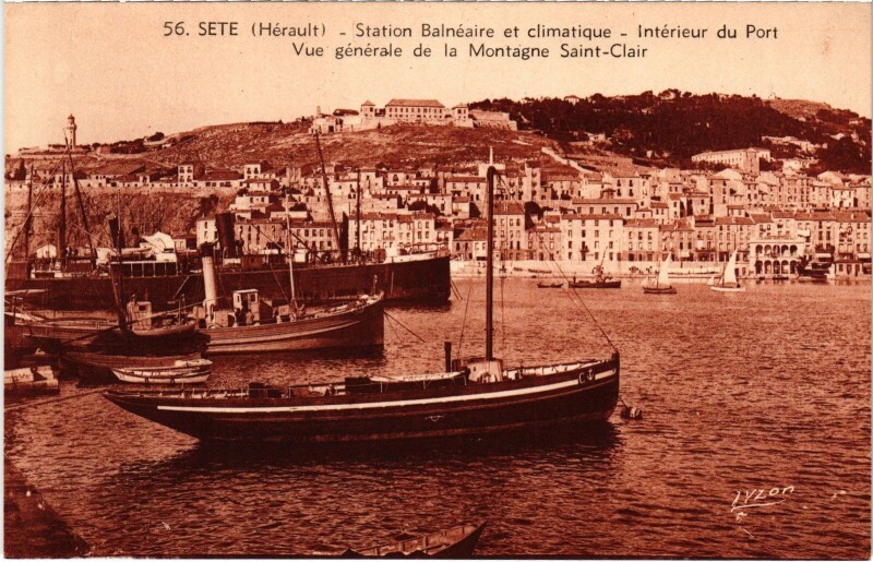 Carte postale ancienne Sete Interieur du Port