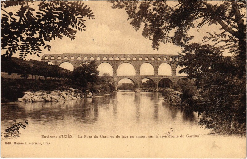 Carte postale ancienne Pont du Gard