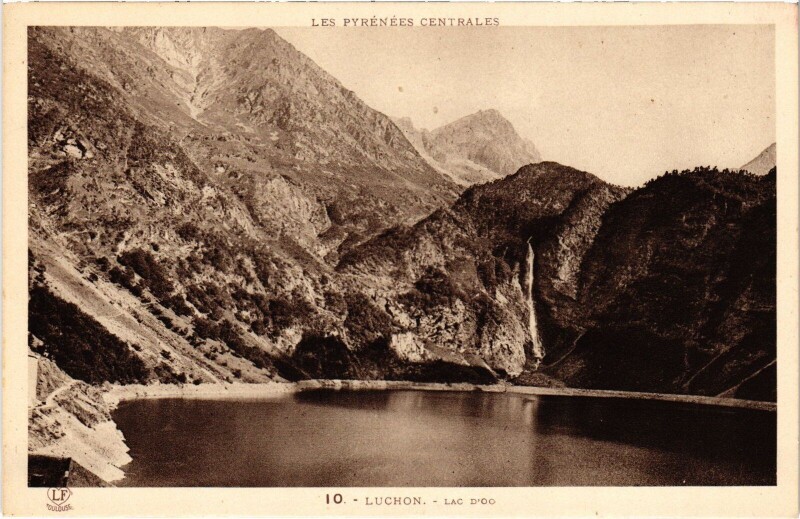 Carte postale ancienne Luchon Lac d'Oo
