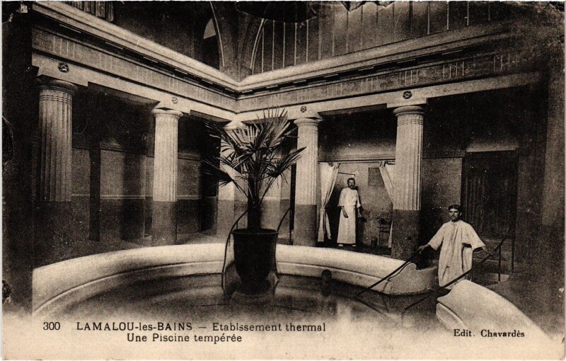 Carte postale ancienne Lamalou-les-Bains Etablissement thermal à Lamalou-les-Bains