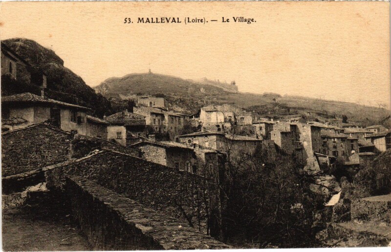Carte postale ancienne Malleval Le Village à Malleval