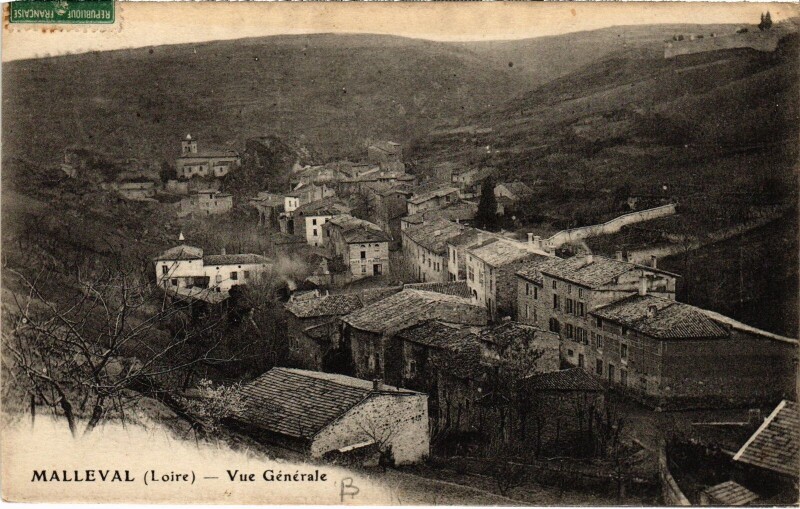 Carte postale ancienne Malleval vue générale à Malleval