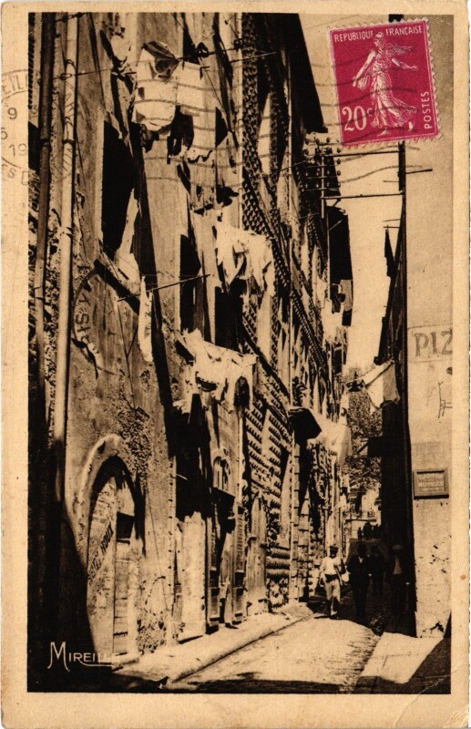 Carte postale ancienne Marseille Rue de la Prison à Marseille
