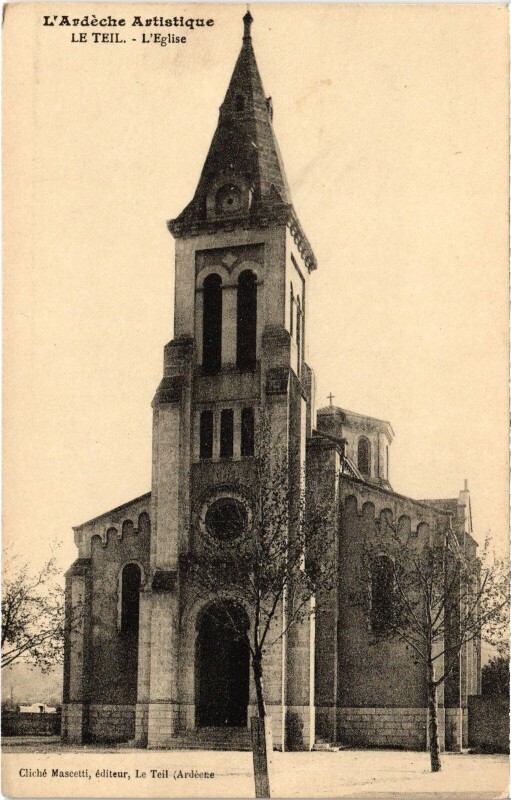 Carte postale ancienne Le Teil Eglise au Teil