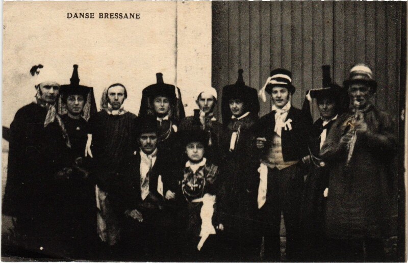 Carte postale ancienne Folklore Danse bressane