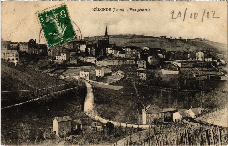 Carte postale ancienne Néronde vue générale à Néronde