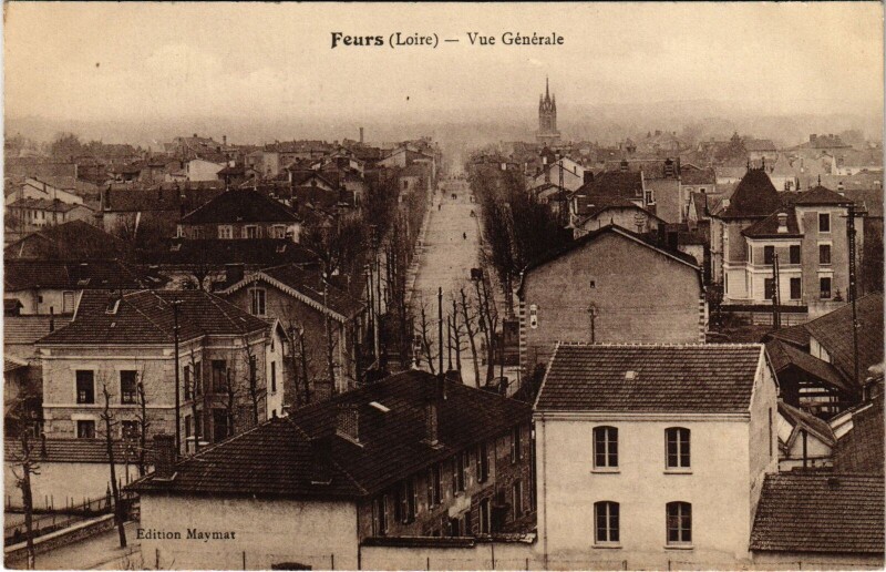 Carte postale ancienne Feurs vue générale à Feurs