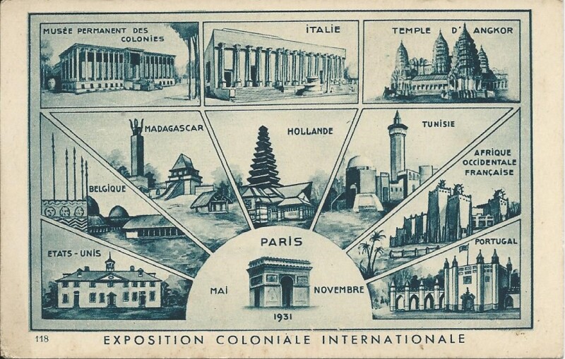 Carte postale ancienne Exposition Coloniale Internationale à Paris