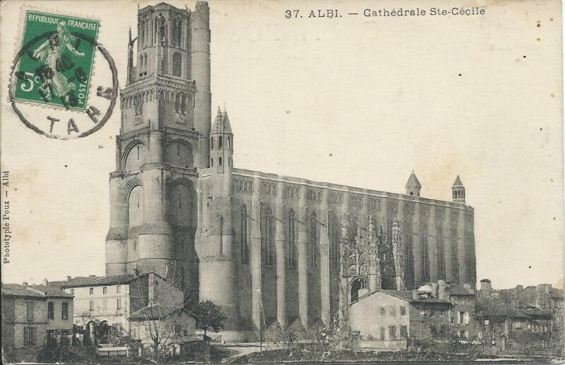 Carte postale ancienne Cathédrale Sainte-Cécile à Albi