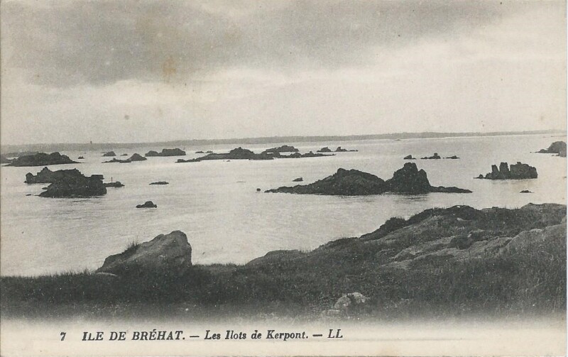 Carte postale ancienne Les Ilots de Kerpont. à Île-de-Bréhat