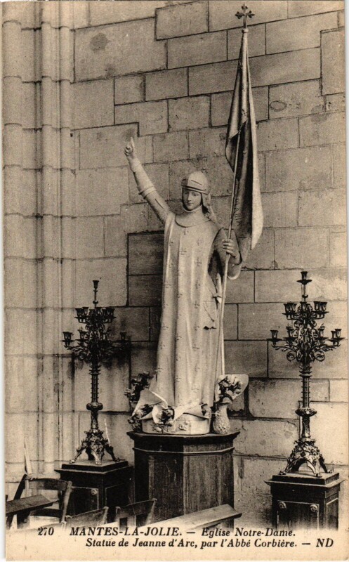 Carte postale ancienne Mantes-la-Jolie L'Eglise Notre-Dame à Mantes-la-Jolie