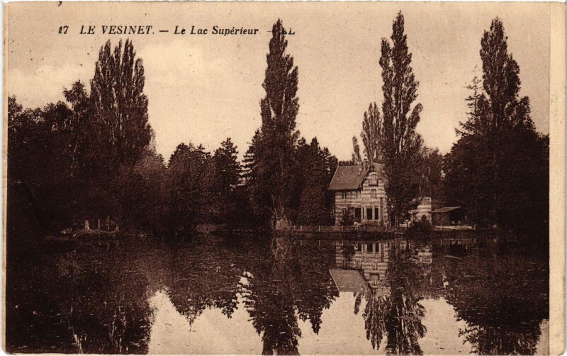 Carte postale ancienne Le Vesinet Le Lac Superieur