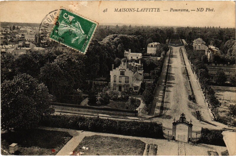 Carte postale ancienne Maisons-Laffitte Panorama à Maisons-Laffitte