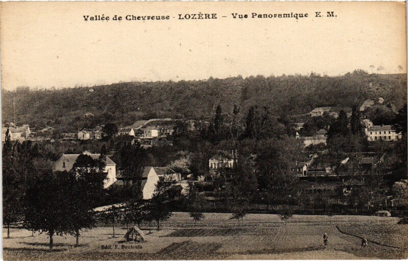 Carte postale ancienne Lozere Vue Panoramique
