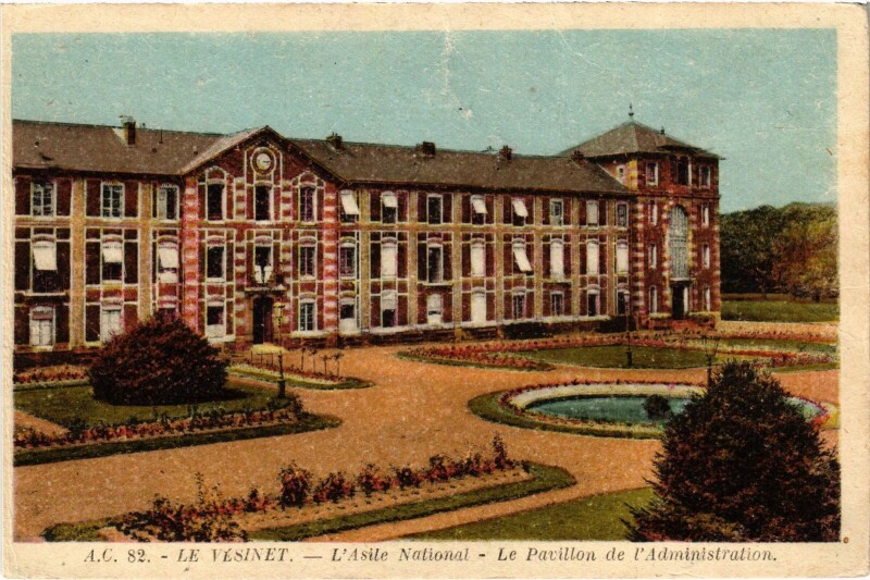 Carte postale ancienne Le Vesinet L'Asile National - Pavillon de l'Administration